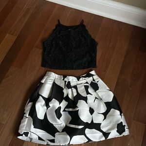 Formal skirt and top